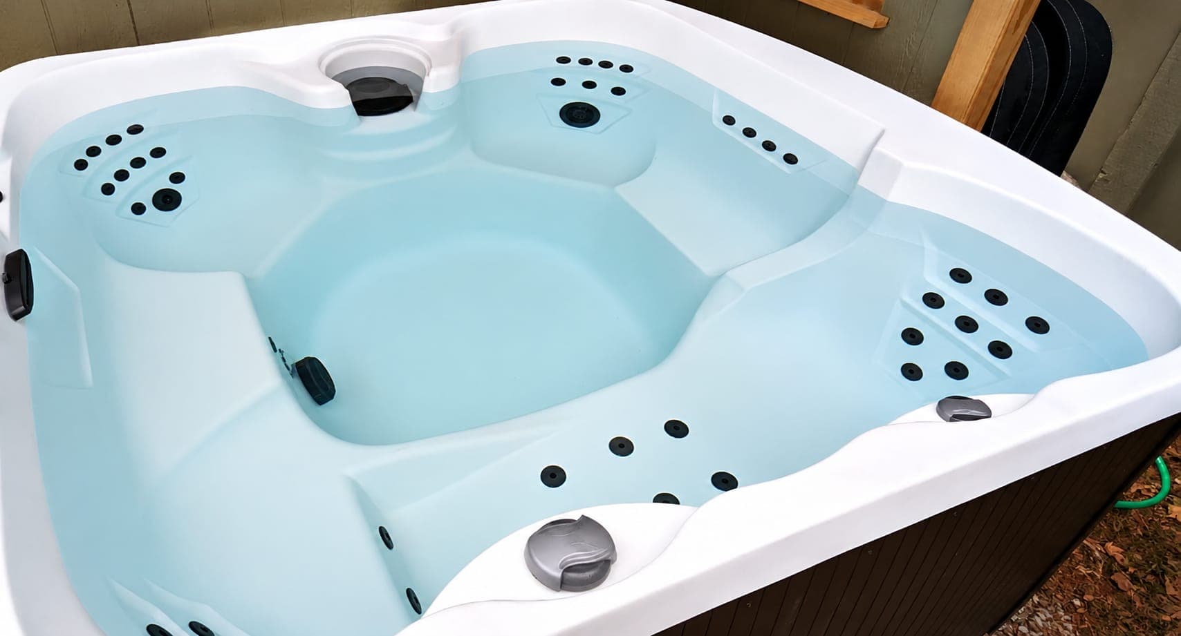 Clean, clear hot tub water after a drain, deep clean and refill